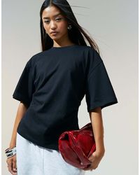 ASOS - Corset Waist T-Shirt - Lyst