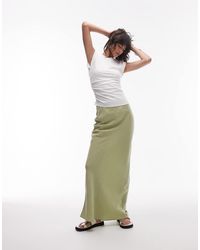 TOPSHOP - Super Soft Cupro Bias Midi - Lyst