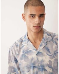 SELECTED - Camicia A Maniche Corte Con Stampa Di Foglie - Lyst