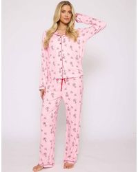 Loungeable - Martini Printed Traditional Long Sleeved Pyjamas - Lyst