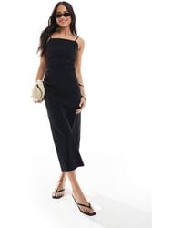 Bershka - Bengaline Halterneck Maxi Dress - Lyst