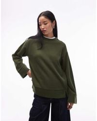 ASOS - Supersoft Split Hem Sweatshirt - Lyst