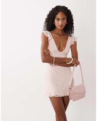 Motel - Lanaila Lace Mini Dress - Lyst