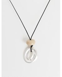 ASOS - Corded Necklace With Resin And Circular Pendants - Lyst
