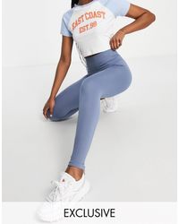 Leggings in ecopelle PUStradivarius in Denim di colore Blu | Lyst