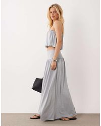 ASOS - Co-Ord Dropped Waist Maxi Skirt With Split Detail - Lyst