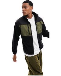 Jack & Jones - Technical Fleece Jacket With Utility Pockets - Lyst