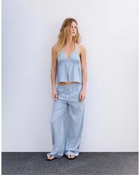 Pull&Bear - – gestreifte hose im pyjama-stil - Lyst