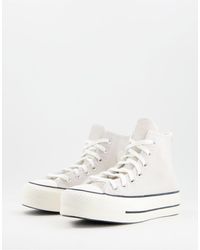 converse platform white trainers