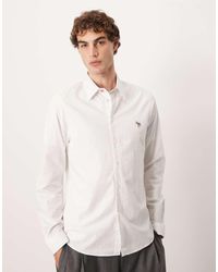 Paul Smith - Paul Smith Zebra Logo Long Sleeve Tailored Fit Shirt - Lyst