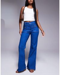 River Island - Relaxed Flare Jean - Lyst