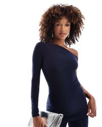 Kaiia - Top Sinuoso A Maniche Lunghe Con Spalle Scoperte - Lyst