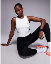 adidas Originals - Adidas Running Adi365 Tank Top With Three Stripes - Lyst