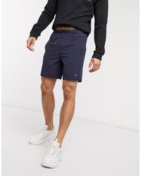 Calvin Klein Sport Woven Track Shorts - Blue