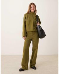 ASOS - Supersoft Co-ord Wide Leg jogger - Lyst