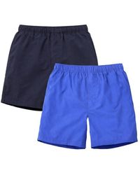 French Connection - 2 Pack Elasticated Swim Shorts - Lyst