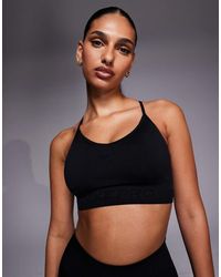 Nike - Nike Pro Training Dri-fit Seamless Sports Bra - Lyst