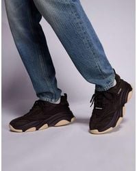 Steve Madden - Zapatillas De Deporte Marrones Con Suela Gruesa Posess-H De -Marrón - Lyst
