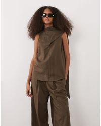 Mango - Tatu Cut Out Scarf Detail Top Co-ord - Lyst