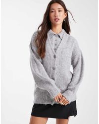 ASOS - Brushed Boyfriend Cardigan Co-ord - Lyst
