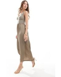 & Other Stories - Midi Slip Dress With Soft Corset Detail And Full Hem - Lyst