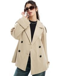 ASOS - Short Trench Coat - Lyst