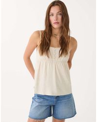 Stradivarius - Strappy Top With Linen - Lyst