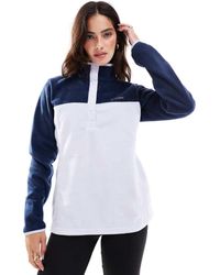 Columbia - Polar Universitario Y Blanco Nieve Sin Cierres Con Media Tapeta De Botones De Presión Benton Springs Ii De - Lyst