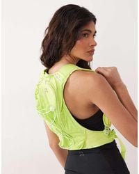 4505 - Premium Reflective Running Vest With Zip Pocket And Water Bottle Holder - Lyst