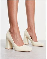 Raid - Zapatos color crema con puntera cuadrada - Lyst