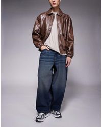 ASOS - Vaqueros Holgados Y Extragrandes Con Lavado Azul Oscuro Y Tintado Vintage De - Lyst