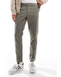 ASOS - Chinos Color Carbón De Corte Tapered De -Gris - Lyst
