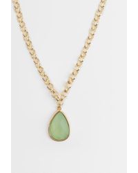 Accessorize - Single Gem Pendant Necklace - Lyst