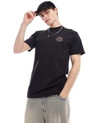 Vans - Camiseta Negra Con Estampado En La Espalda Holder Classic De -Negro - Lyst