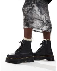 Dr. Martens - Jadon Fur Lined 8 Eye Boots - Lyst