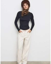 Stradivarius - Long Sleeve Basic T-shirt - Lyst