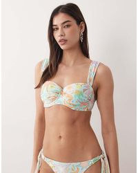 Never Fully Dressed - Strappy Cupped Bikini Top Co-ord - Lyst