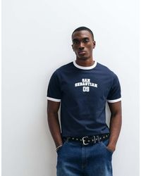 ASOS - Regular Fit Ringer T-shirt With San Sebastian Graphic - Lyst