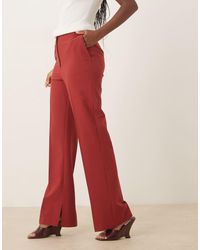 ASOS - Tailo Slim Straight Suit Pants With Slit - Lyst