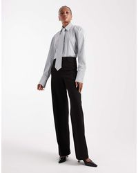 Vero Moda - Straight Smart Trouser With Crease Front - Lyst