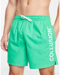 Collusion Swim Shorts - Green