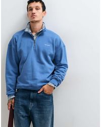Hollister - Boxy 1/4 Zip Sweatshirt - Lyst