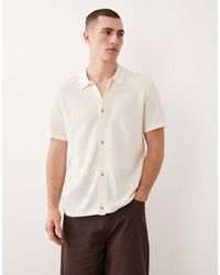 Jack & Jones - Knitted Shirt With Short Sleeves - Lyst