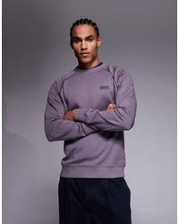 Barbour - Sudadera Violáceo Con Cuello Redondo Y Logo Markford De - Lyst