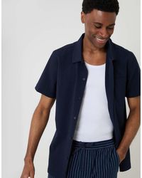 Threadbare - Boxy Fit Textured Short Sleeve Shirt - Lyst
