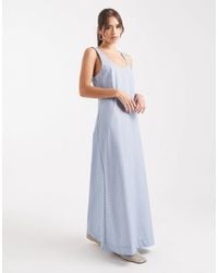 knee length dresses for ladies Prairie Dress Viyella Brown/Green Check  Bryceland's
