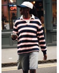 Tommy Hilfiger - Flag Logo Relaxed Fit Rugby Top - Lyst