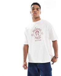 ASOS - T-Shirt Oversize Sporco Con Grafica "High Summer" - Lyst