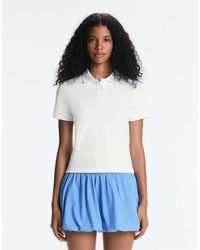 Oysho - Short Sleeve Piqué Polo Shirt - Lyst