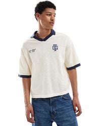 Bershka - – gestricktes retro-polohemd - Lyst